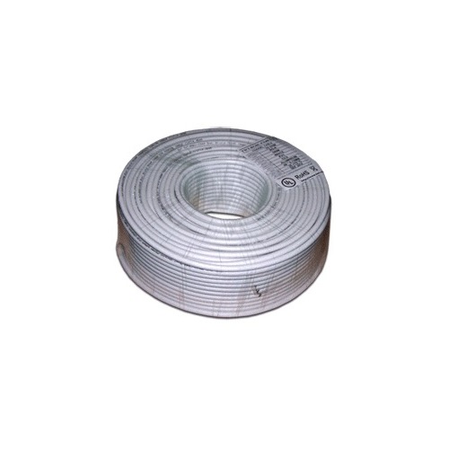 Кабель коакс. Lanmaster (TWT-RG6U-CS48/1-WH) RG-6/U F/UTP 75Om PVC внутр. 100м бел.