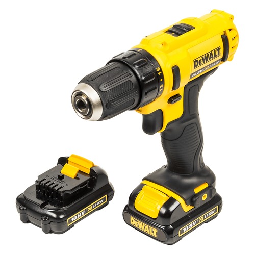 Дрель-шуруповерт DEWALT DCD710C2-KS, с двумя аккумуляторами