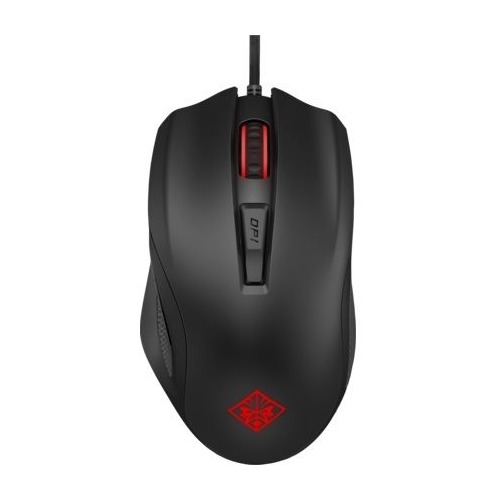 Мышь HP Omen 600, игровая, оптическая, проводная, USB, черный и красный [1kf75aa]