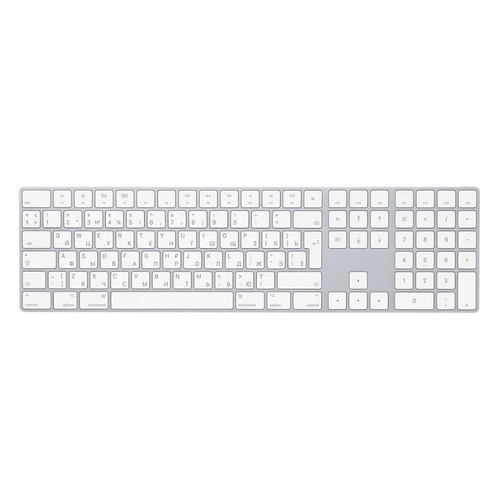 Клавиатура APPLE MQ052RS/A, USB, беспроводная, белый