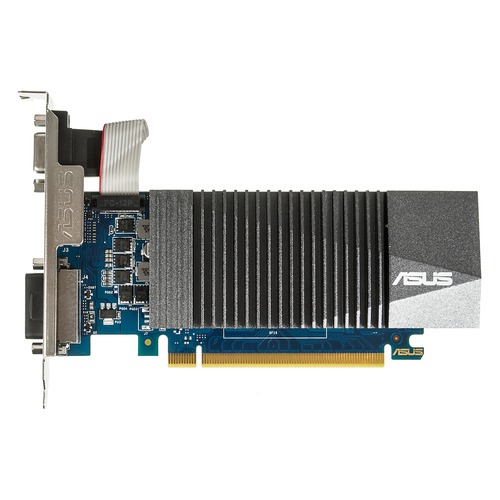 Видеокарта ASUS nVidia GeForce GT 710 , GT710-SL-1GD5-BRK, 1Гб, GDDR5, Low Profile, Ret