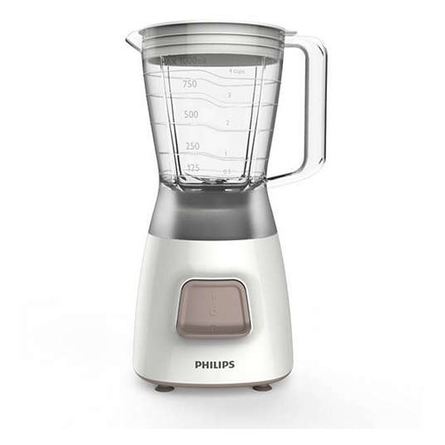 Блендер PHILIPS HR2052/00, стационарный, белый/серебристый