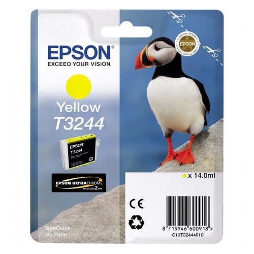 Картридж EPSON T3244, желтый [c13t32444010]