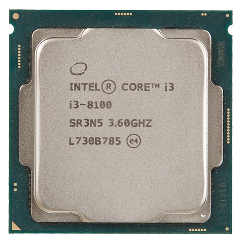 Процессор INTEL Core i3 8100, LGA 1151v2, OEM [cm8068403377308s r3n5]