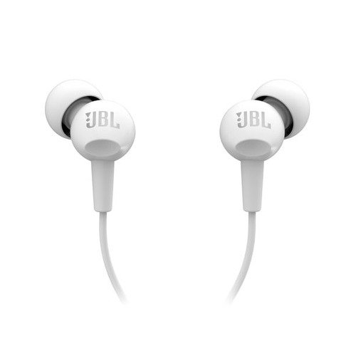 Наушники с микрофоном JBL C100SIU, 3.5 мм, вкладыши, белый [jblc100siuwht]