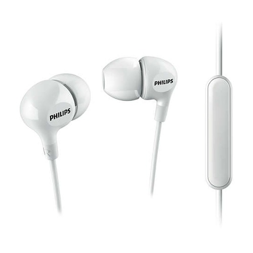 Наушники с микрофоном PHILIPS SHE3555WT/00, 3.5 мм, вкладыши, белый