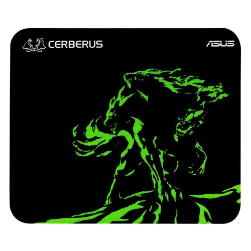 Коврик для мыши ASUS CERBERUS MAT MINI, черный/зеленый [90yh01c4-bdua00]