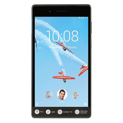 Планшет LENOVO Tab 7 TB-7304X, 1GB, 16GB, 3G, 4G, Android 7.0 черный [za330081ru]