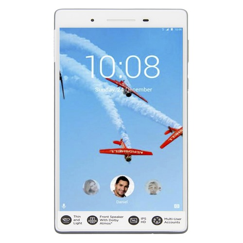 Планшет LENOVO Tab 7 TB-7504X, 1GB, 16GB, 3G, 4G, Android 7.0 белый [za380053ru]