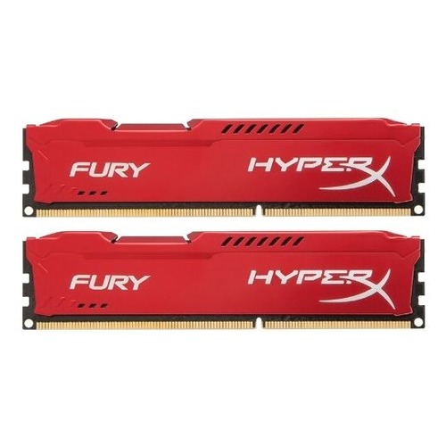 Модуль памяти KINGSTON HyperX FURY Red Series HX424C15FR2K2/16 DDR4 - 2x 8Гб 2400, DIMM, Ret