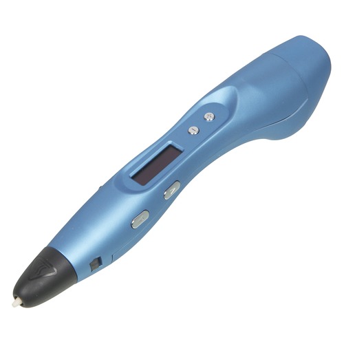 Ручка 3D Cactus CS-3D-PEN-E-METBL PLA ABS LCD Голубой металлик