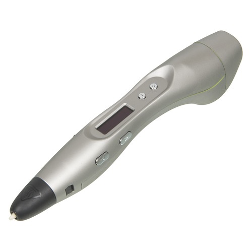 Ручка 3D Cactus CS-3D-PEN-E-METGR PLA ABS LCD Серый металлик