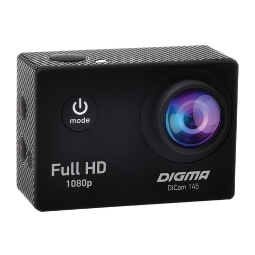 Экшн-камера DIGMA DiCam 145 1080p, черный [dc145]