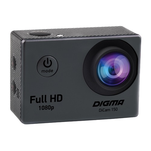 Экшн-камера DIGMA DiCam 150 1080p, серый [dc150]