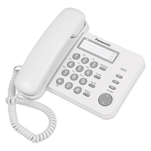 Проводной телефон PANASONIC KX-TS2352RUW, белый