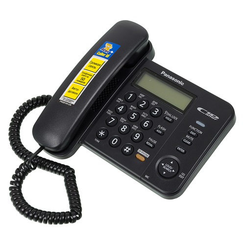 Проводной телефон PANASONIC KX-TS2358RUB, черный