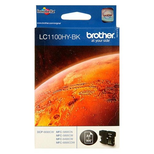 Картридж BROTHER LC1100HYBK, черный