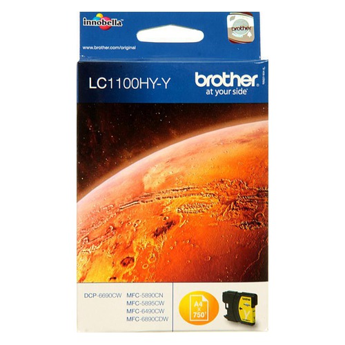 Картридж BROTHER LC1100HYY, желтый