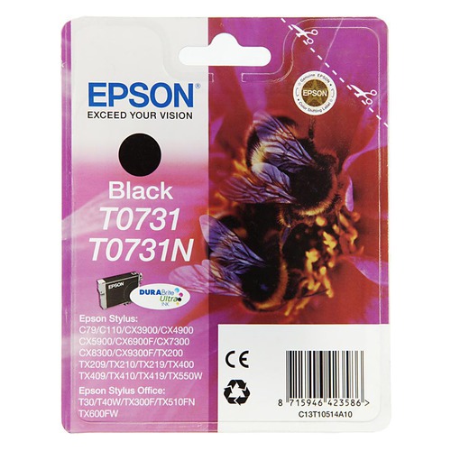 Картридж EPSON T0731, черный [c13t10514a10]