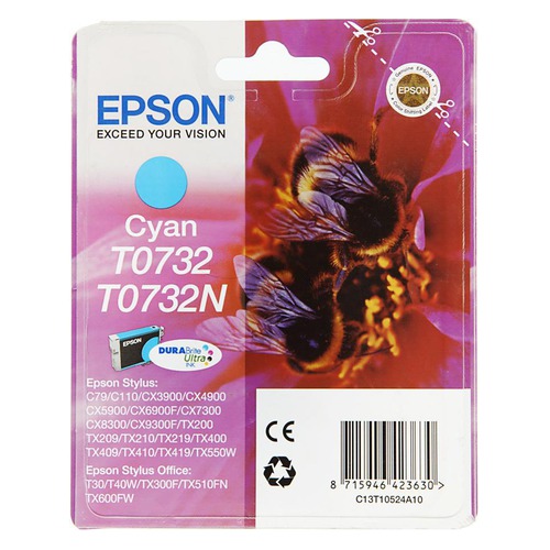 Картридж EPSON T0732, голубой [c13t10524a10]