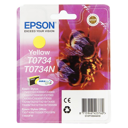 Картридж EPSON T0734, желтый [c13t10544a10]