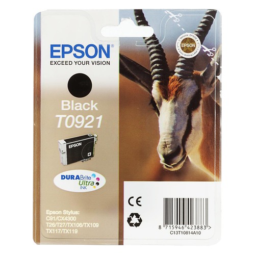 Картридж EPSON T0921, черный [c13t10814a10]