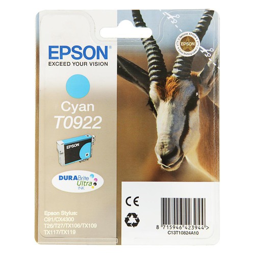 Картридж EPSON T0922, голубой [c13t10824a10]