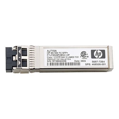 Трансивер HPE 8Gb Short Wave FC SFP+ 1pack (AJ718A)