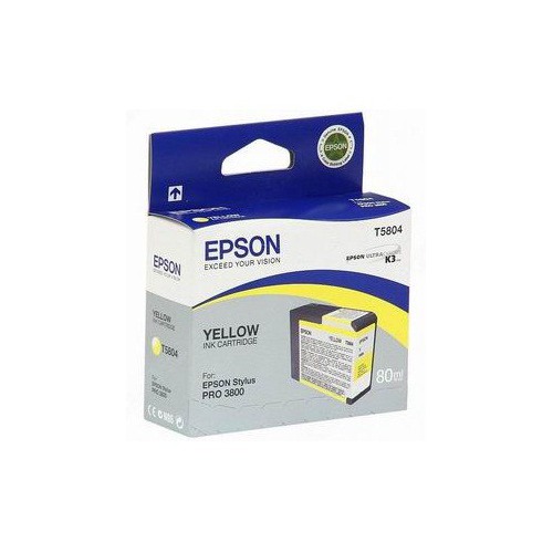 Картридж EPSON T5804, желтый [c13t580400]