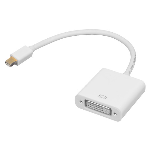 Переходник Display Port miniDisplayPort (m) - DVI (f), белый