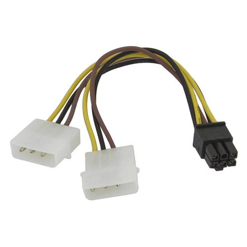 Кабель питания Molex 8980 - PCI-E 6pin, 0.15м