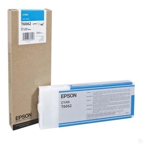 Картридж EPSON T6062, голубой [c13t606200]