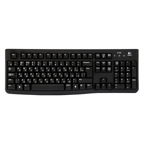 Клавиатура LOGITECH K120, USB, черный [920-002522]