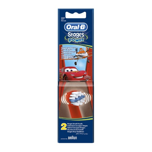 Сменные насадки для зубной щетки ORAL-B Kids Stages Cars Miki Princess, 2 шт [81318057/80250543]