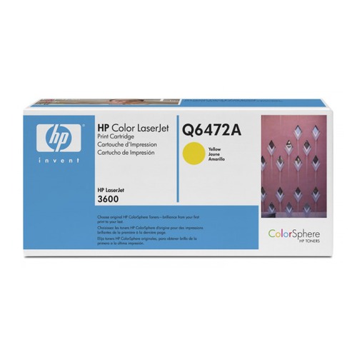 Картридж HP Q6472A, желтый