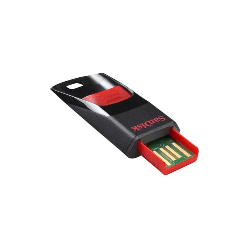 Флешка USB SANDISK Cruzer Edge 16Гб, USB2.0, черный и красный [sdcz51-016g-b35]