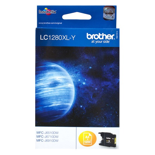 Картридж BROTHER LC1280XLY, желтый