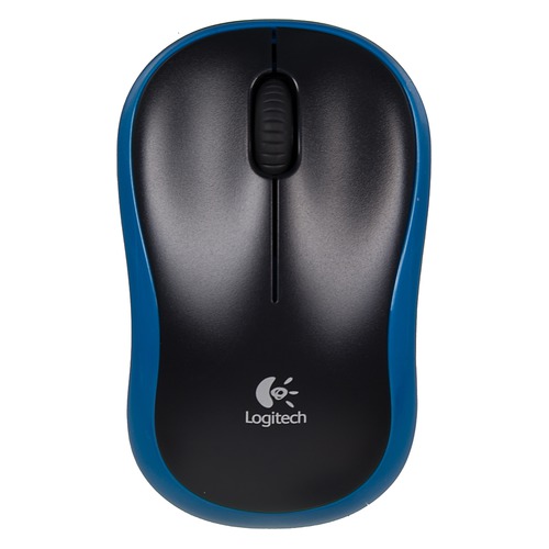 Мышь LOGITECH M185, оптическая, беспроводная, USB, синий [910-002239]