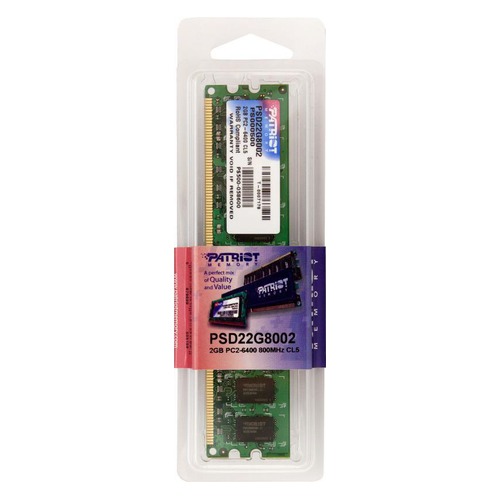 Модуль памяти PATRIOT PSD22G80026 DDR2 - 2Гб 800, DIMM, Ret