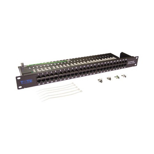 Патч-панель Lanmaster (TWT-PP50TEL45 ) 19" 1U 50xRJ45 UTP