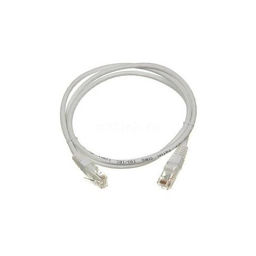 Кабель Патч-корд LANMASTER UTP, вилка RJ-45, вилка RJ-45, кат.5е, ПВХ, 1м, белый [twt-45-45-1.0-wh]