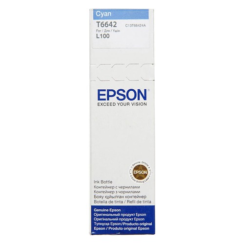 Картридж EPSON T6642, голубой [c13t66424a]