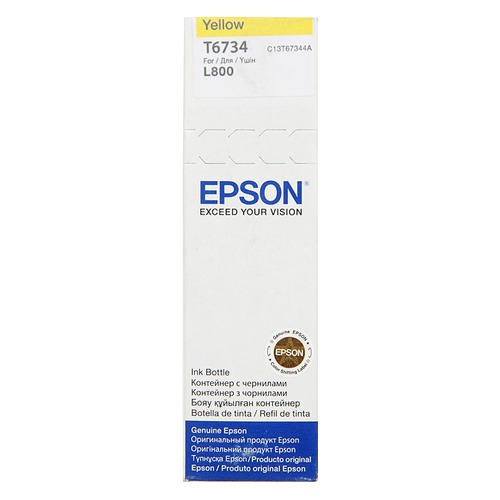 Картридж EPSON T6734, желтый [c13t67344a]