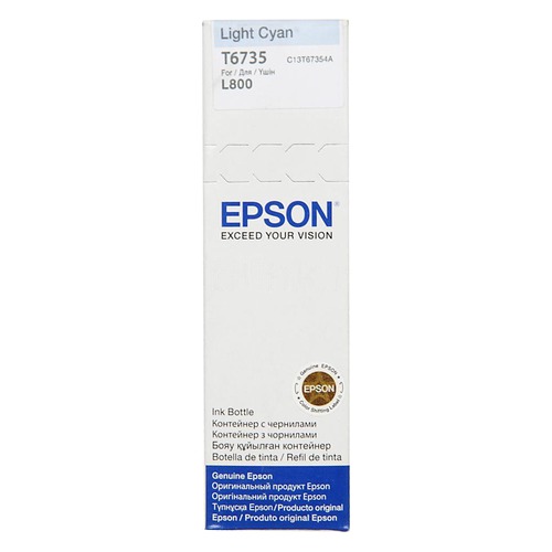 Картридж EPSON T6735, светло-голубой [c13t67354a]