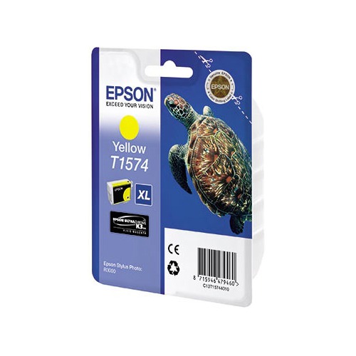 Картридж EPSON T1574, желтый [c13t15744010]