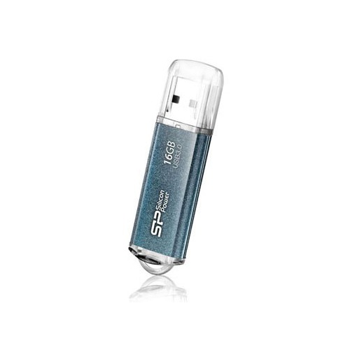 Флешка USB SILICON POWER Marvel M01 16Гб, USB3.0, синий [sp016gbuf3m01v1b]