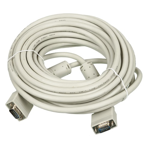 Кабель VGA DB15 (m) - DB15 (m), ферритовый фильтр , 10м [cable10]