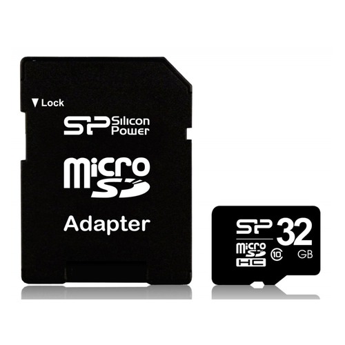 Карта памяти microSDHC SILICON POWER 32 ГБ, Class 10, SP032GBSTH010V10, 1 шт.