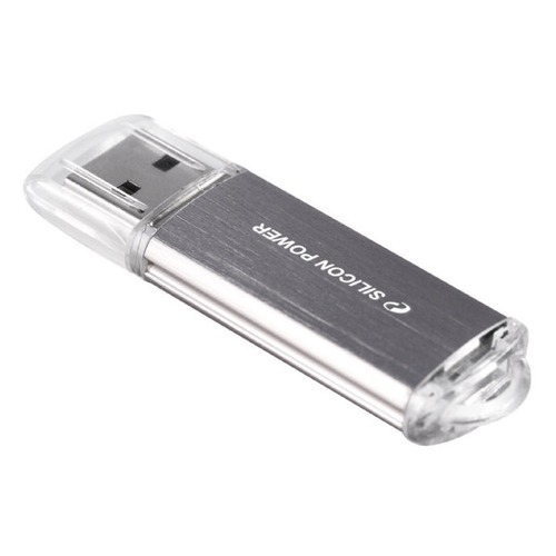 Флешка USB SILICON POWER Ultima II-I Series 64Гб, USB2.0, серебристый [sp064gbuf2m01v1s]