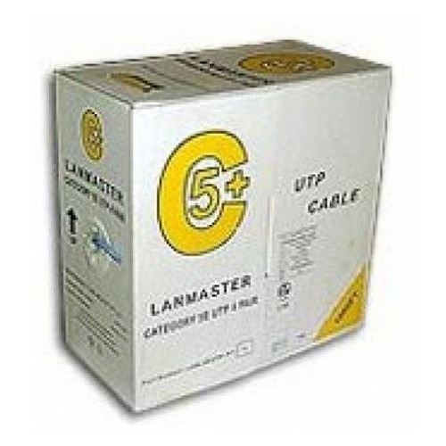 Кабель информ. Lanmaster (LAN-5EUTP-GY) кат.5е U/UTP 4X2X24AWG PVC внутр. 305м сер.